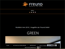 Tablet Screenshot of freundgmbh.com